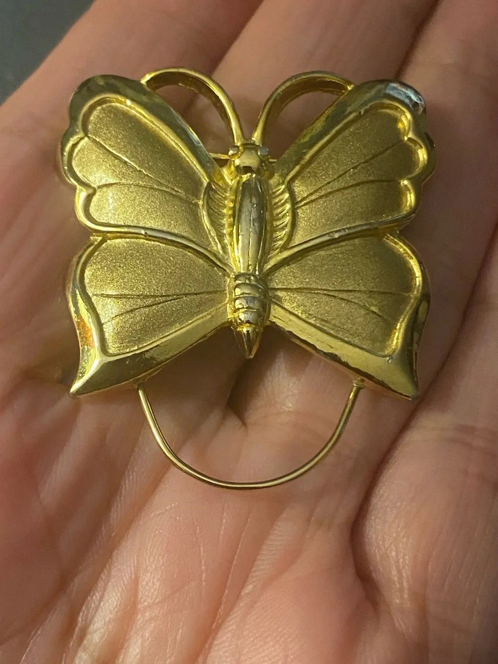 Lot of 2 Vintage Butterfly Brooch Gold Tone Torino & Silver Tone Sarah Coventry